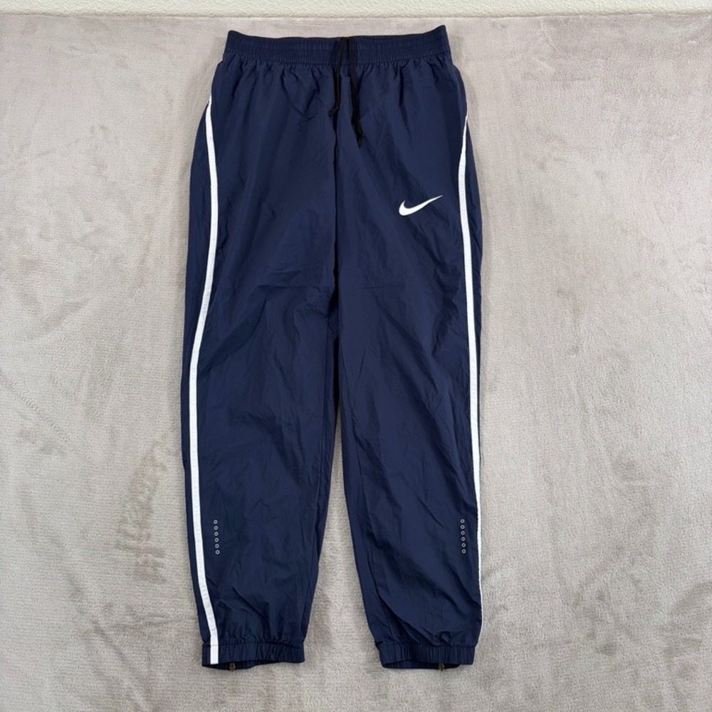 Nike USA 2016 Official Rio Team Woven‎ Pants in Navy Blue Women Large Ankle Zip